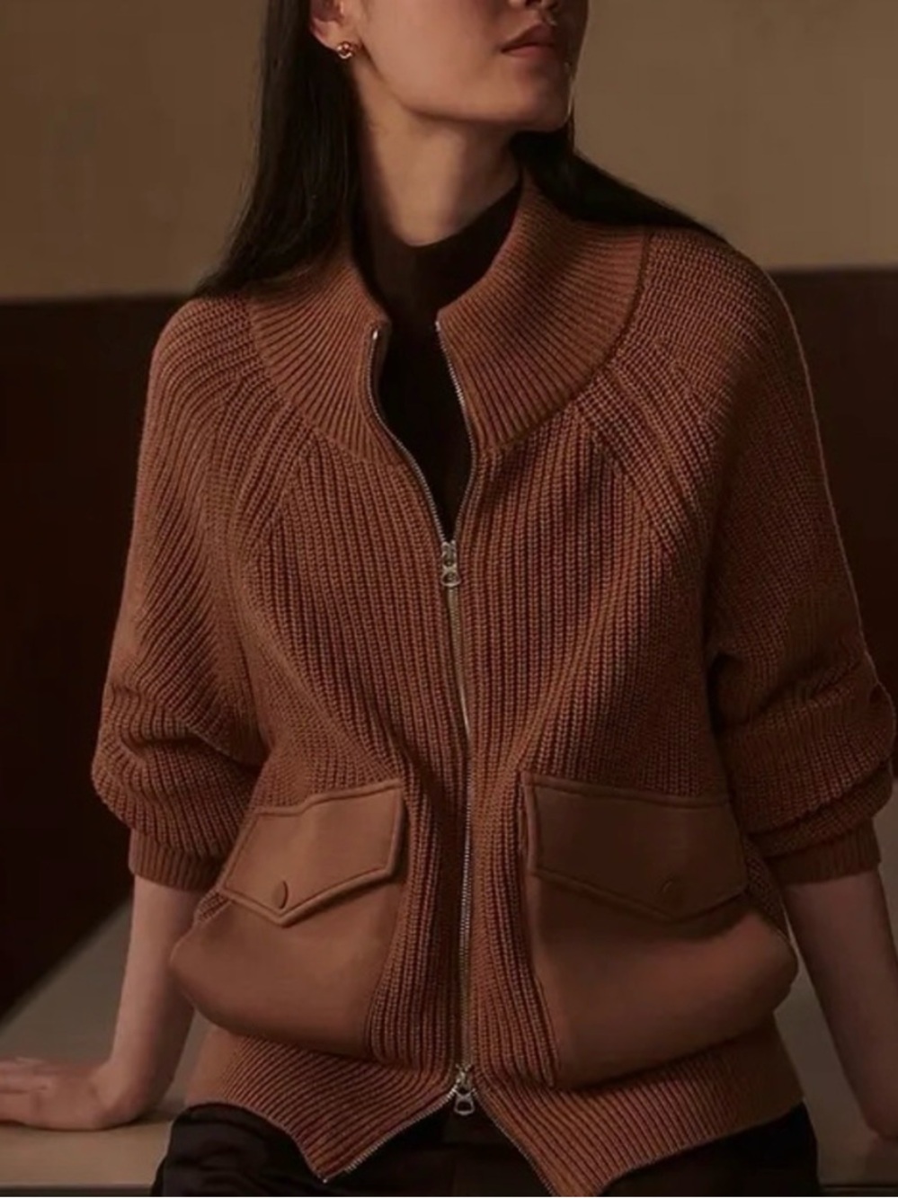 Varley Tessa Knit Jacket – Size Small – Dema – NWT